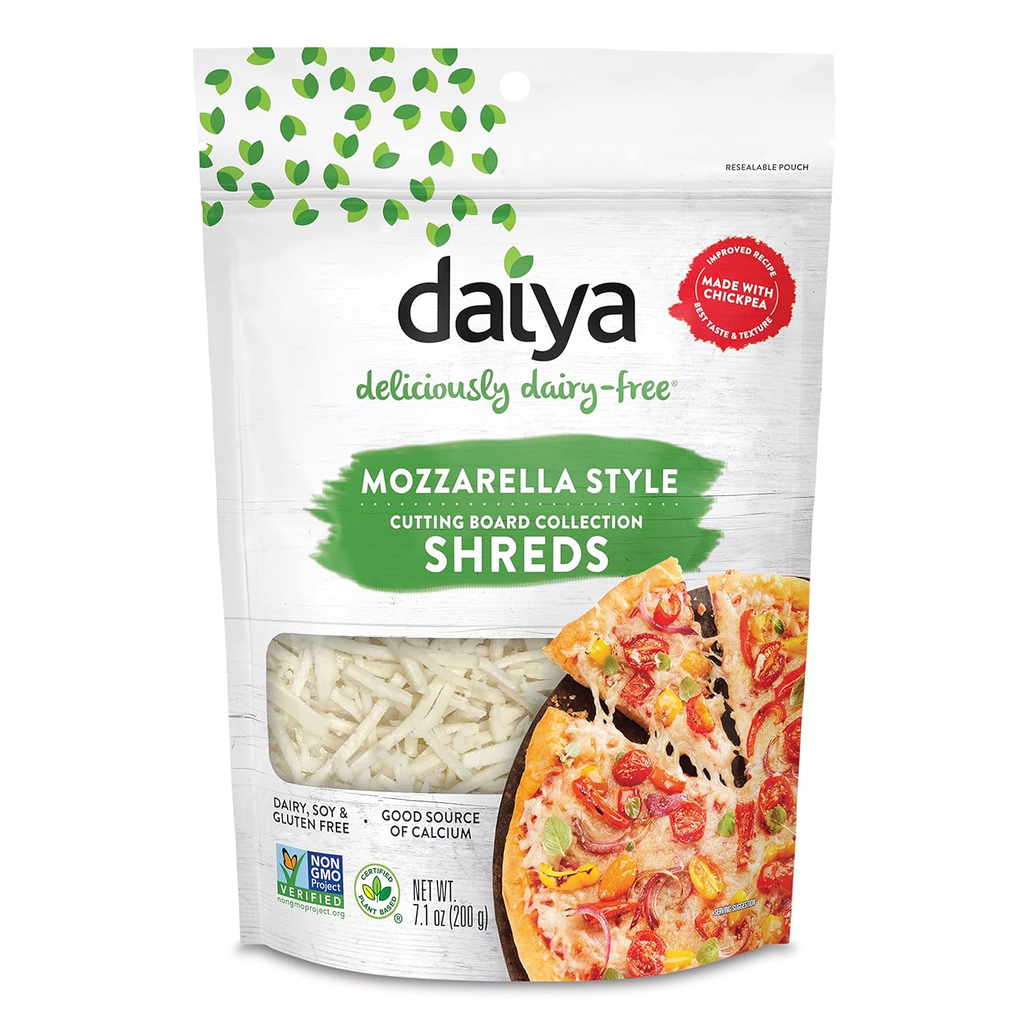 Daiya Cutting Board Collection Mozzarella Style Shreds