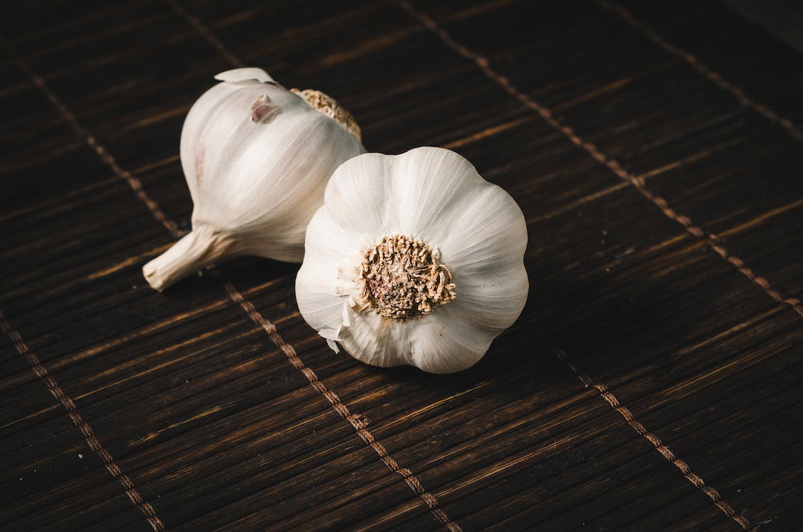 Two White Garlic